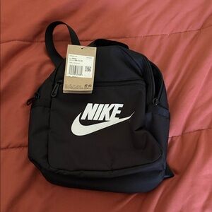 Nike Black Crossbody Belt Bag with White Swoosh